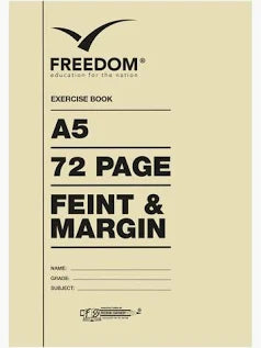 NEXX/Freedom Stationery A5 72pgs Feint & Margin