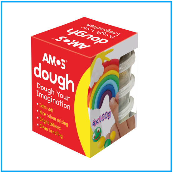 AMOS Play Dough KIT 4 x 100g