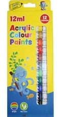 Bantex Acrylic Paint Set 12s