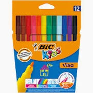 BIC VISA Felt Pens 12s