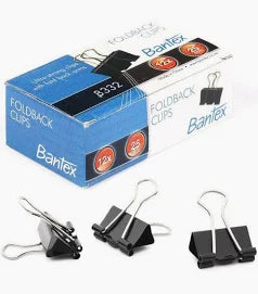 Bantex Fold Back Clips 25mm