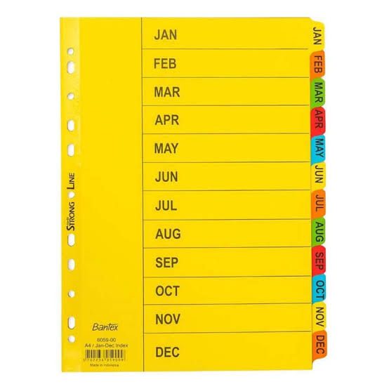 Bantex Jan-Dec Divisions B6059