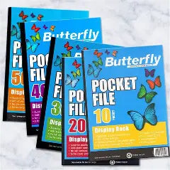 Butterfly A4 20pg Pocket File