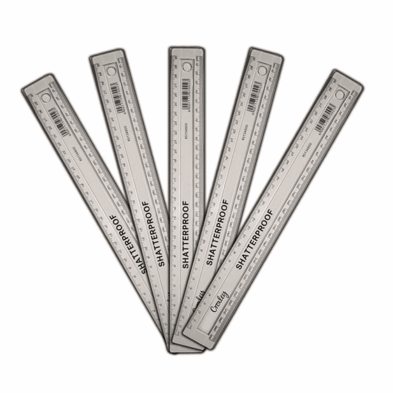 Croxley Ruler 30cm Clear Superior