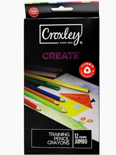 Croxley Triangular Crayons 12s