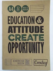 Croxley JD267 A4 32pg Irish & Margin  Exercise Books