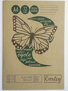 Croxley A4 JD432 Nature Study books 72pg softcover