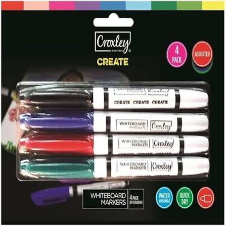Croxley Whiteboard Markers Pack 4