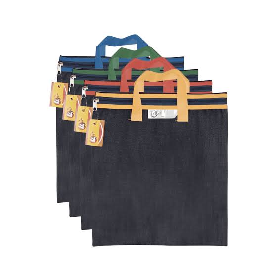 Denim Library Book Bag with handles