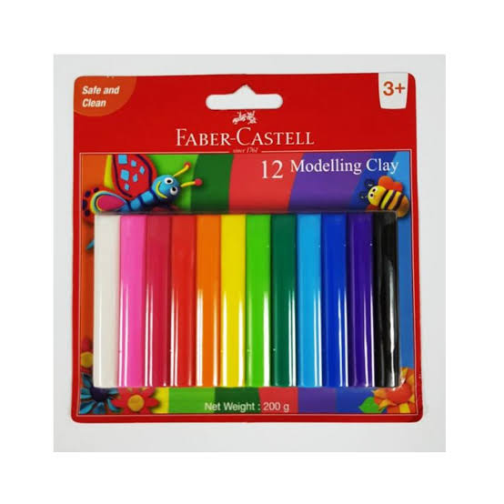 Faber Castell Modelling Clay 200g 12 Colours