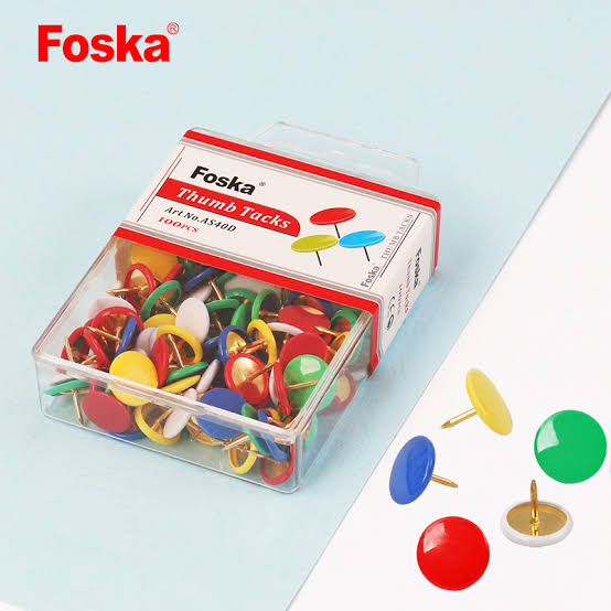 Foska Thumb Tacks Colour 100