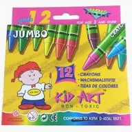 Kid art Super Jumbo wax crayons