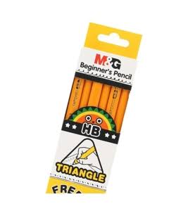 M&G HB Pencils Triangular JUMBO (Pack of 6)