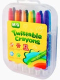 M&G Retractable Crayon Mini 12s