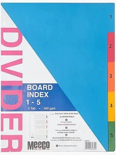 Meeco Index 140mic 5 POS Numbered