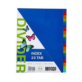 Meeco Index 20 Tab Divider