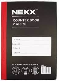 NEXX A4 2 QUIRE 192pg Counter Book