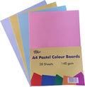 Office Mate A4 Pastel Colour Board 20 sheets