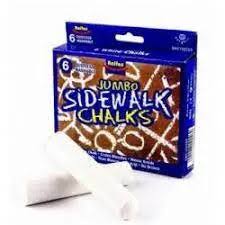 Rolfes Sidewalk Chalk Jumbo 6's White