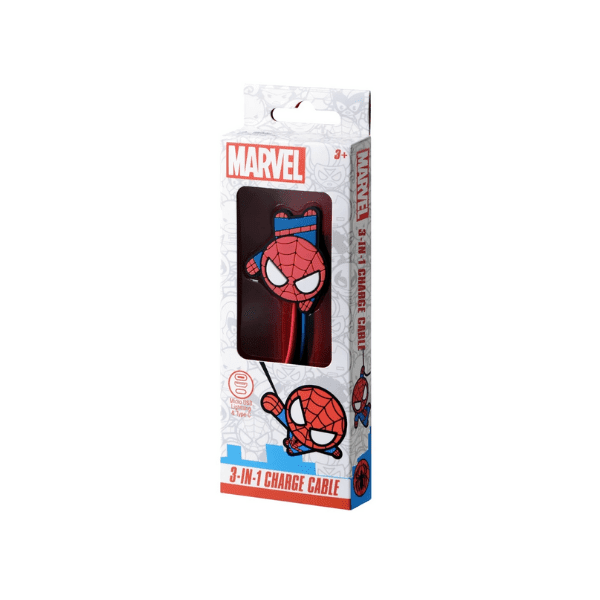 Marvel 3 in 1 Charger Cable - Spiderman