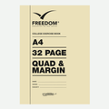 Scholar A4 32pg Quad & Margin Softcover