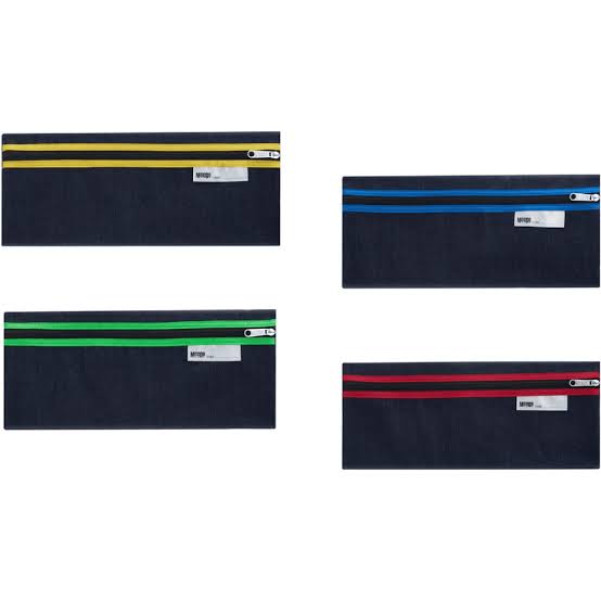 School Pencil Bag Denim 33cm