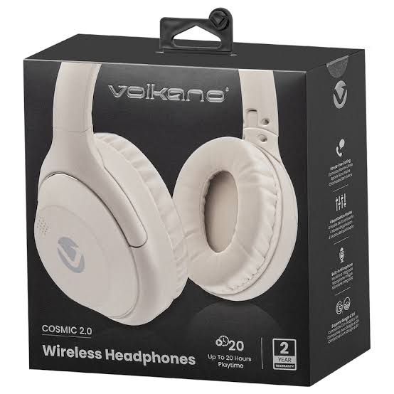 Volkano Cosmic 2.0 Bluetooth Headphone - Nude