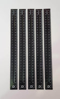 Ruler 30cm Plastic Black