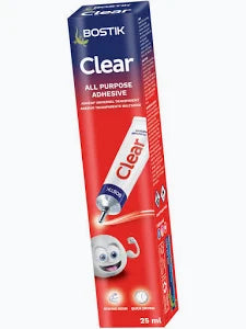 Bostik Clear Tube Glue 25ml