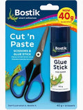 Bostik Cut n Paste 40g Glue & Scissors