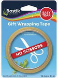 Bostik Gift Wrap Tape Easy tear 12mmx33m