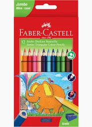 Faber Castell Jumbo Colouring Pencils 12s