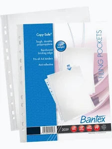 Bantex A4 Pocket Sleeve 100s