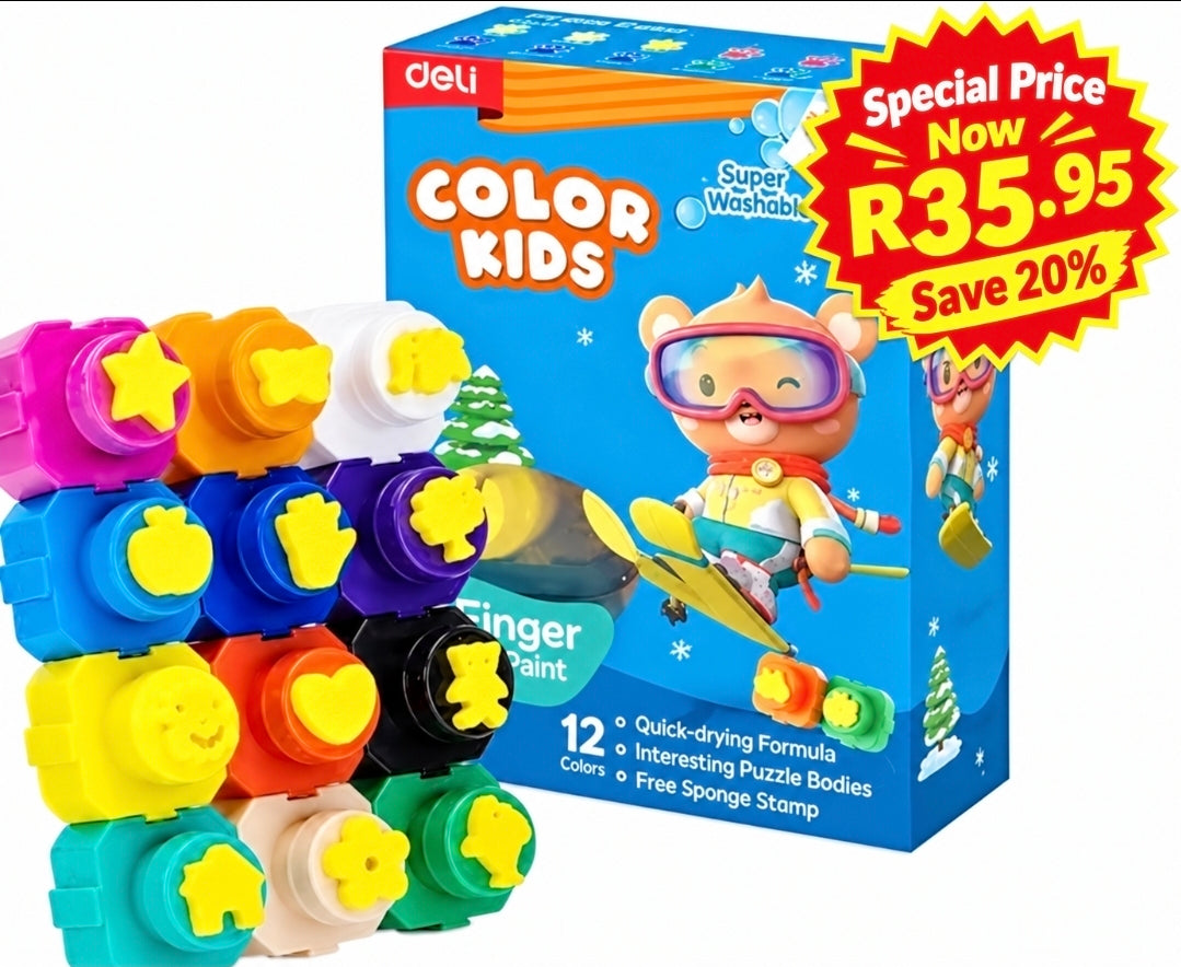DELI Color Kids Finger Paint Super Washable